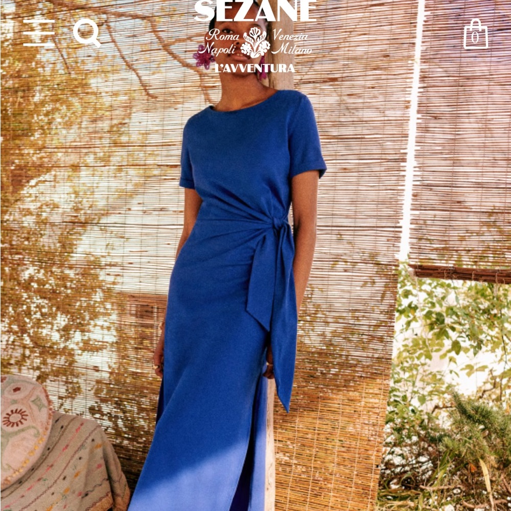 Sezane Pippa Dress- Electric blue